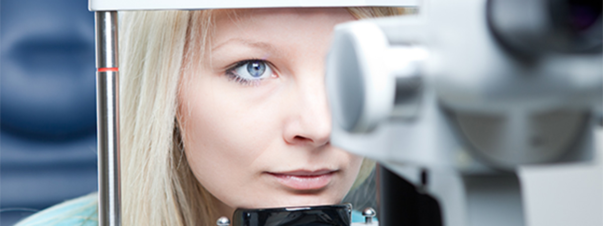 Young Woman Getting an Eye Examination